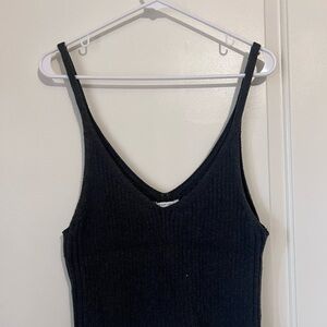 American Eagle Outfitters Black Ribbed Camisole